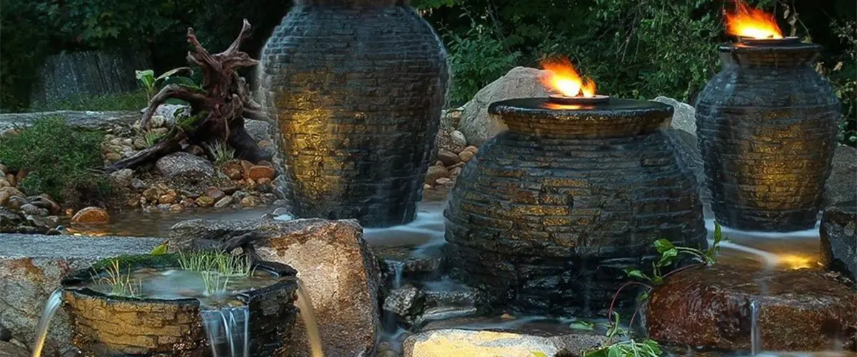 Urns used as spilling bowls
